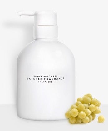 LAYERED FRAGRANCE Hand wahs & Shower Gel Champagne 500g  