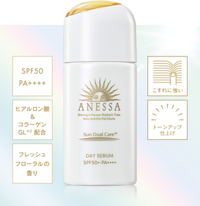 日本shiseido安耐晒 新品 防晒精华乳液 spf50+++++