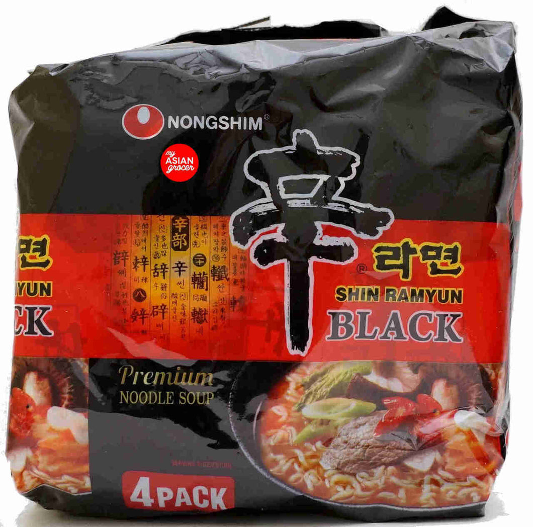 韩国人气 辛拉面 shin black noodle soup 4bags