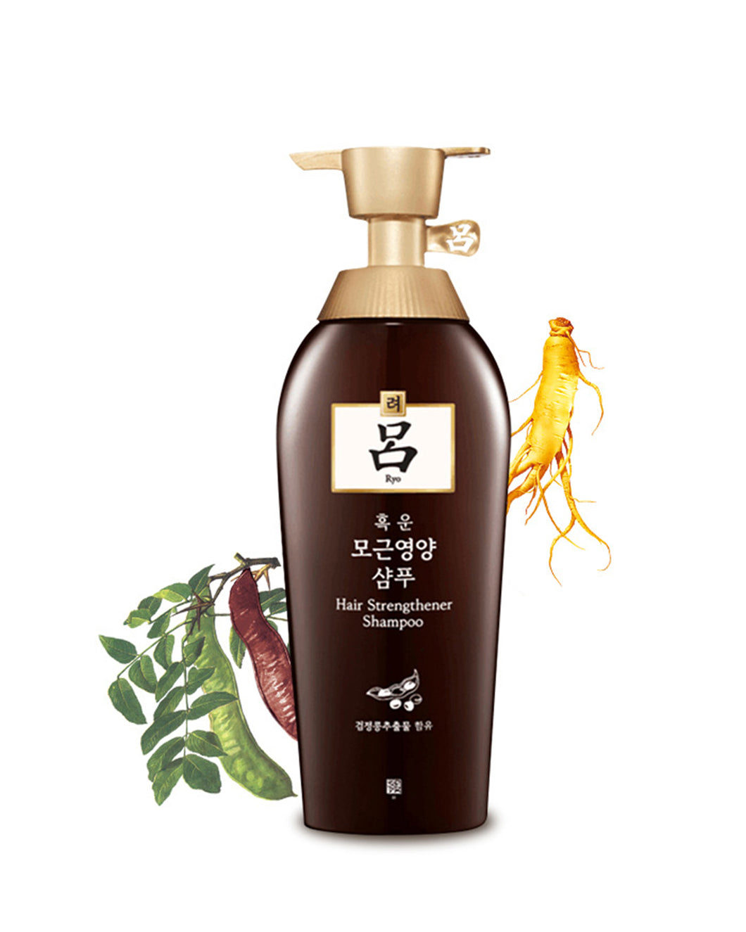 韩国 ryo 棕吕滋养防脱固发 洗发水 500ml 新包装
