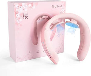 日本 Tech Love 便携款颈部按摩仪 限定粉色