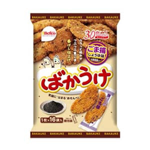 Befco 糯米饼干Bakauke芝麻大豆味（16pcs）