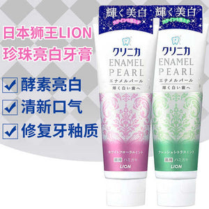 LION CLINICA Enamel Pearl Whitening Toothpaste (Fresh Citrus Mint)
