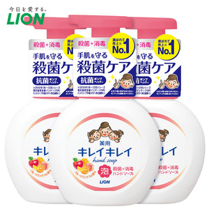 LION 狮王 KireiKirei 药用泡沫洗手液 250ml (混合水果香型) X3瓶
