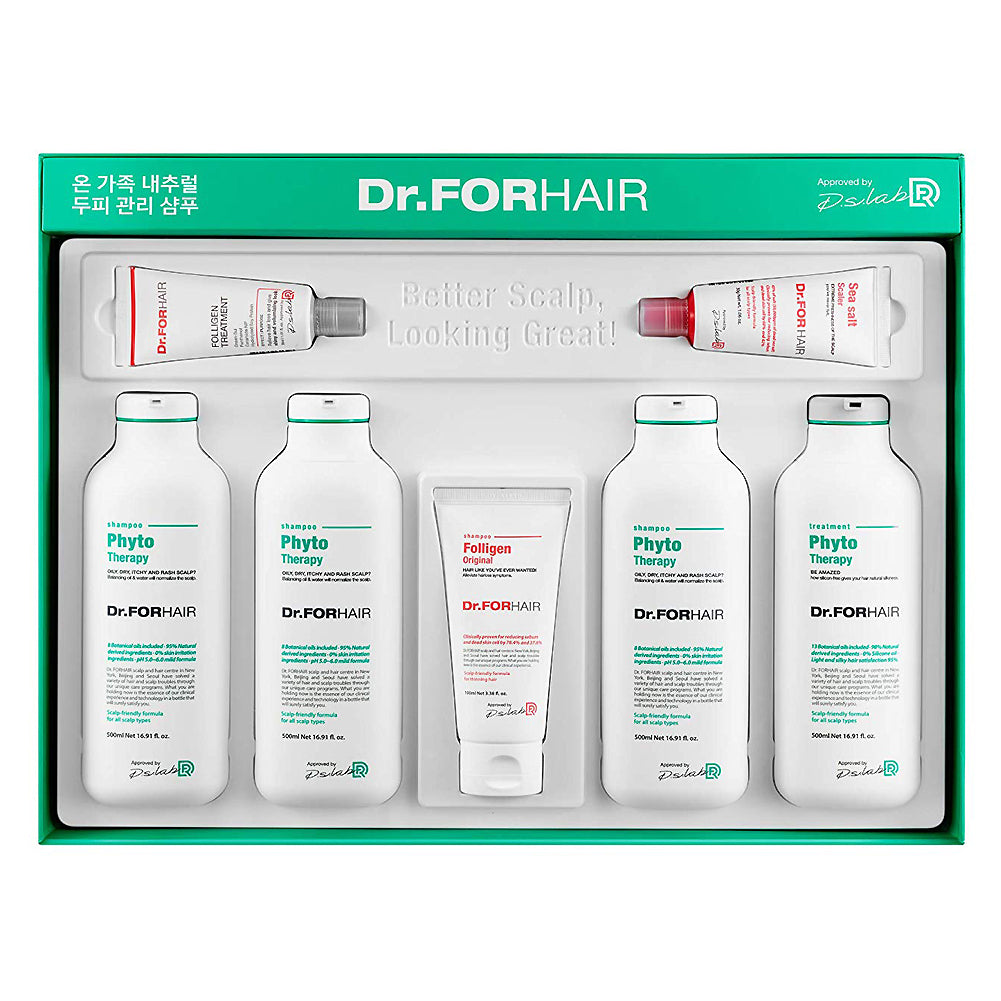 Dr.For Hair Phyto 天然修复洗发水套装 头皮敏感肌专用