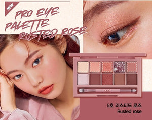 韩国CLUB CLIO珂莱欧 10色眼影盘 一盘装 5号色 Rusted Rose 生锈玫瑰