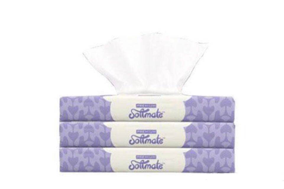 Softmate 干湿两用洗脸巾 (20x15.5cm 30片) 3包