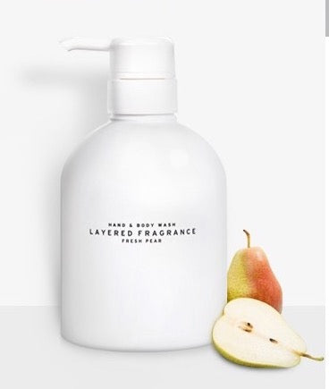 LAYERED FRAGRANCE F  Hand Wash & Shower Gel Fresh Pear 500g  