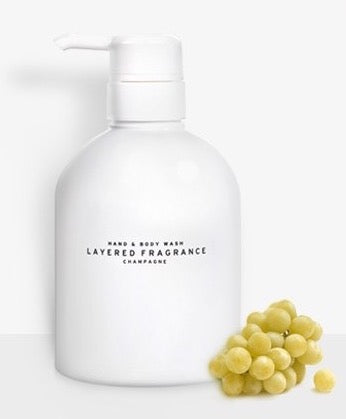 LAYERED FRAGRANCE 蕾野 香氛 洗手液&沐浴露 香槟 500g CHAMPAGNE