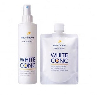 WHITE CONC 瞬白保濕必備組(美 白保濕身體噴霧 245mL+超強美肌身體CC霜)