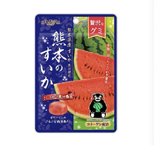 日本 扇雀饴熊本西瓜味 果汁软糖水果味QQ橡皮糖
