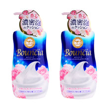 日本 COW 牛乳石鹼共进社 BOUNCIA浓密泡沫沐浴乳 玫瑰花香 500ml 2瓶