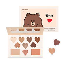 Load image into Gallery viewer, Korea Color Filter Shadow Palette No. 5 Shy Shy Brown (LINE FRIENDS Edition)
