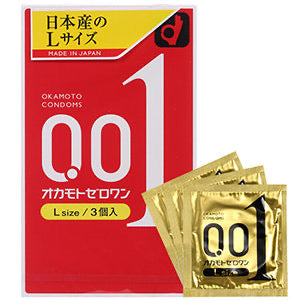OKAMOTO 0.01 Condoms 3 Pieces L号