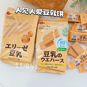 新品零食！日本零食 豆乳饼干