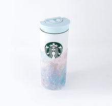 将图片加载到图库查看器，限定款！Starbucks星巴克不锈钢保温保冷杯 贝壳珊瑚海滩渐变色
