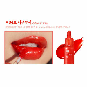 韩国 PERIPERA Ink Tint Serum Lip tint Glossy  #4 Active orange