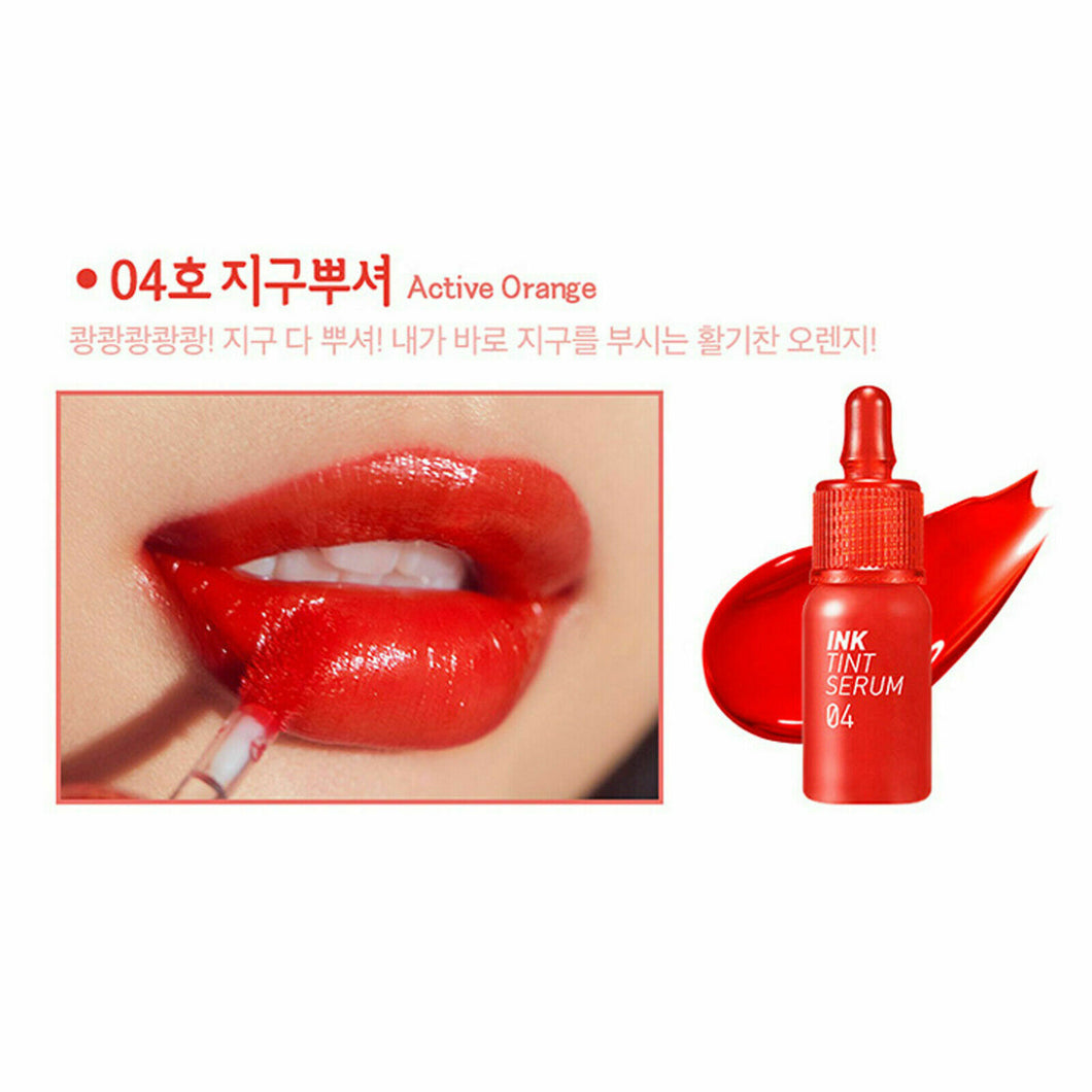 韩国 PERIPERA Ink Tint Serum Lip tint Glossy  #4 Active orange